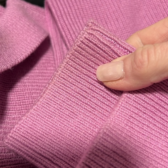 Lululemon Collared Merino Wool Blend Long Sleeve Sweater in Pink XL - Picture 14 of 14